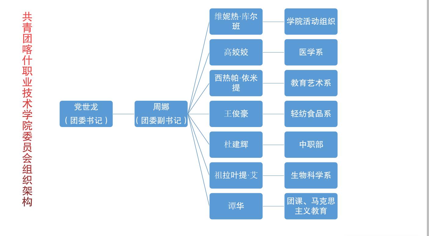 共青團天美平台委員會組織架構